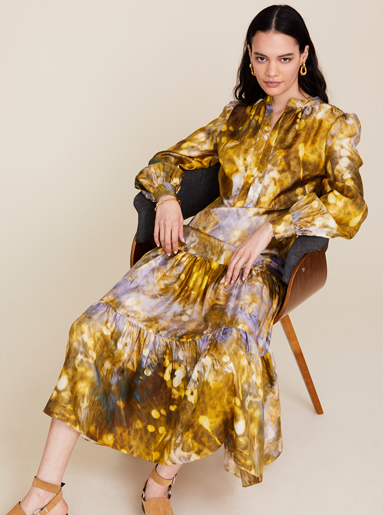 TILDA TIERED MIDI DRESS FRESCO